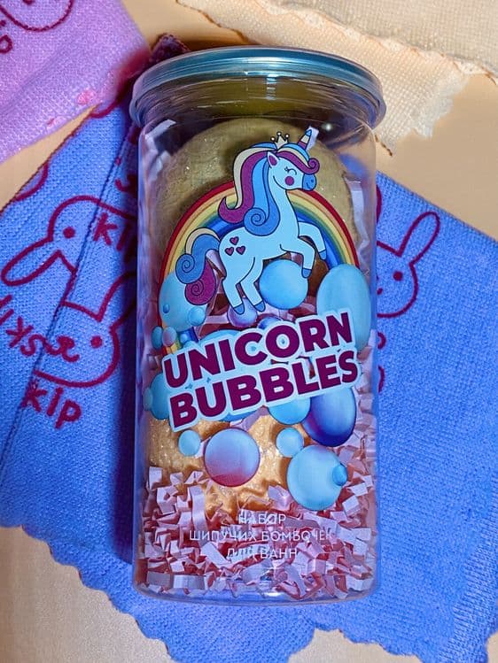 Бомбочки для ванны из Москвы. Unicorn bubbles. Большие. 2 шт. в наборе — 6