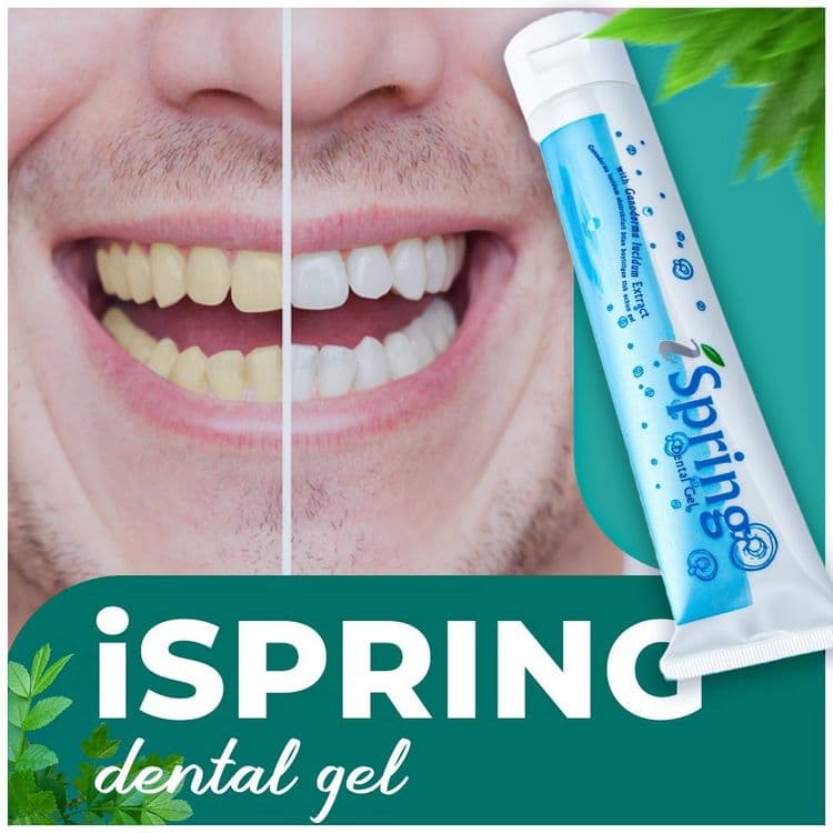 iSpring Dental Gel – Соғлом тишлар ва заиф милклар учун! Доставка бор. — 2