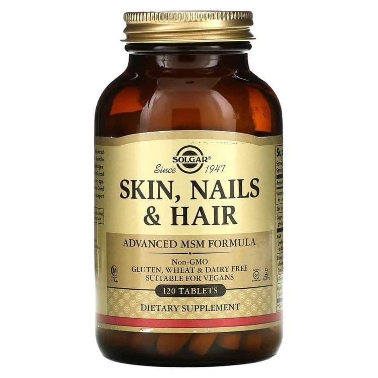 Solgar, кожа, ногти и волосы с МСМ. Solgar, Skin, nails & hair — 1