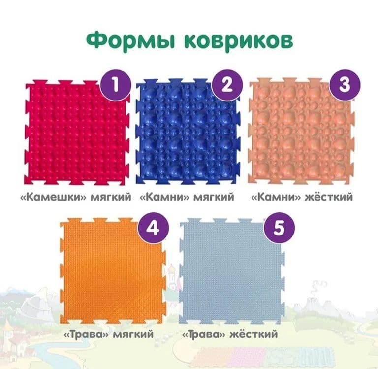 Орто пазла массажный коврик Ортодон Набор "Богатырь", 17 модулей — 3