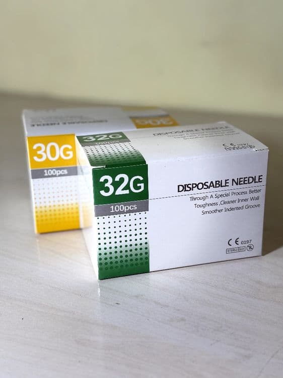 Мезоиглы для косметологов 32G x 4mm, 30G x 4mm — 1