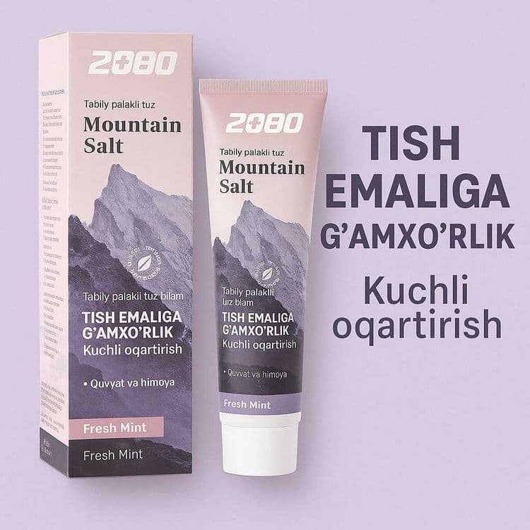 2080 Mountain Salt – Binafsha toli bilan boyitilgan tish pastasi! — 1