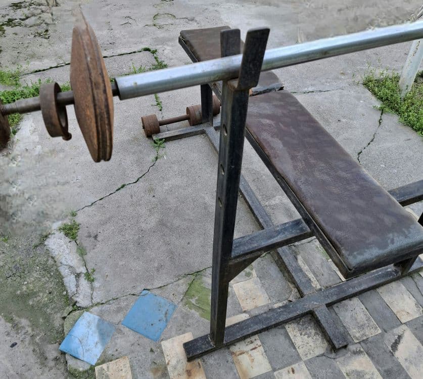 Тренажёр, штанга,гантели — 3