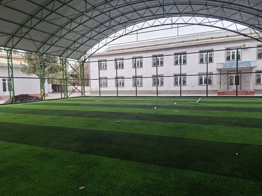 Mini stadion qurish xizmati fudbolniy polya detiaki, plashatka 40x20kv — 1