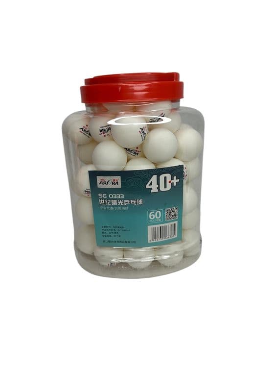 Stol tennis sharik aurora 60 dona Oq Sariq — 4