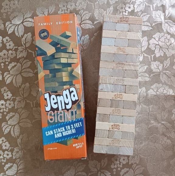Настольная игра падающая башня Дженга JENGA . Новая. Доставка 24/7. — 4