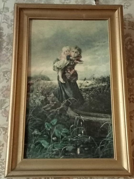Продам. Картина из СССР! "Дети бегущие от грозы" К. Е. Маковского. — 1
