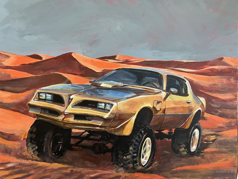Картина с машиной Pontiac Firebird — 6