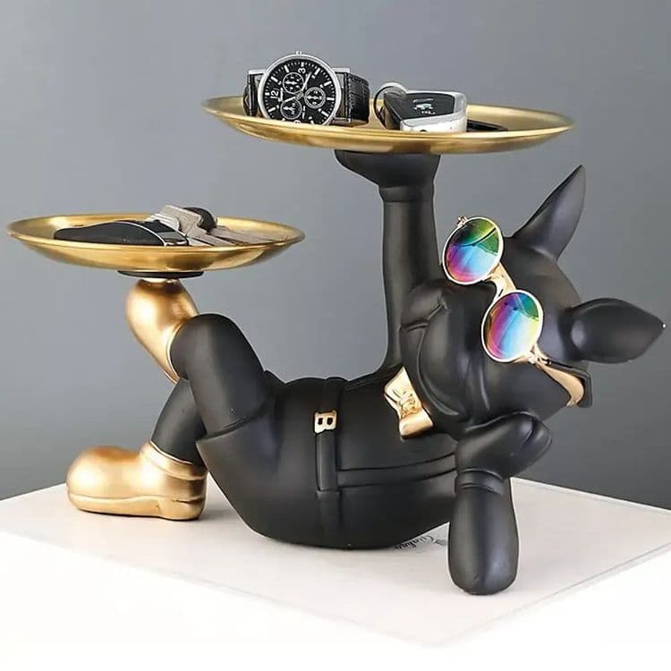 Декоративная статуэтка-подставка (33х20х19,5см), "Бульдог" — 3