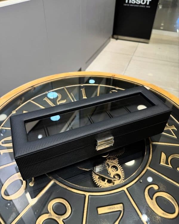 Шкатулка для часов Carbon Fiber Leather Watch Box — 6
