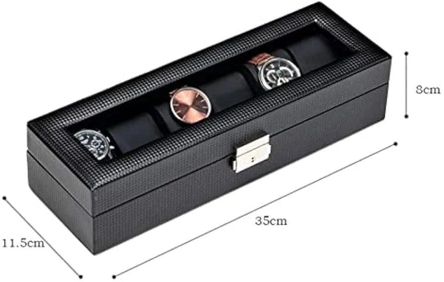 Шкатулка для часов Carbon Fiber Leather Watch Box — 8
