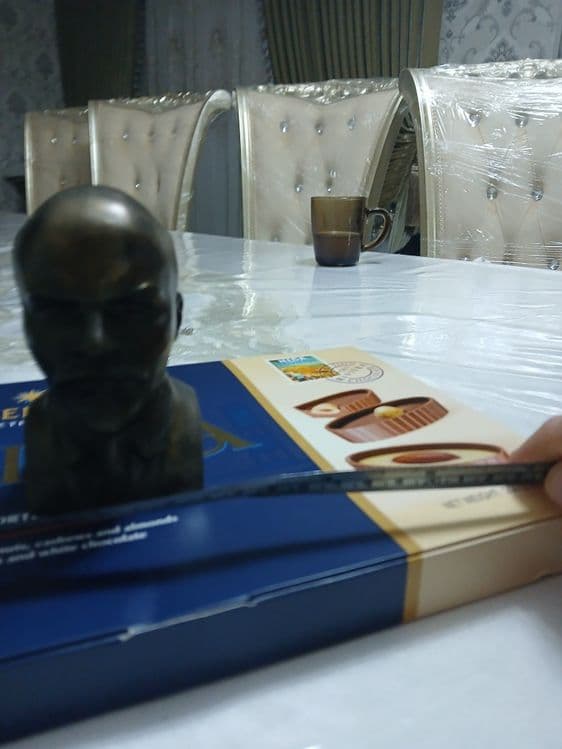 Металический бронзвий бюст ленина — 4