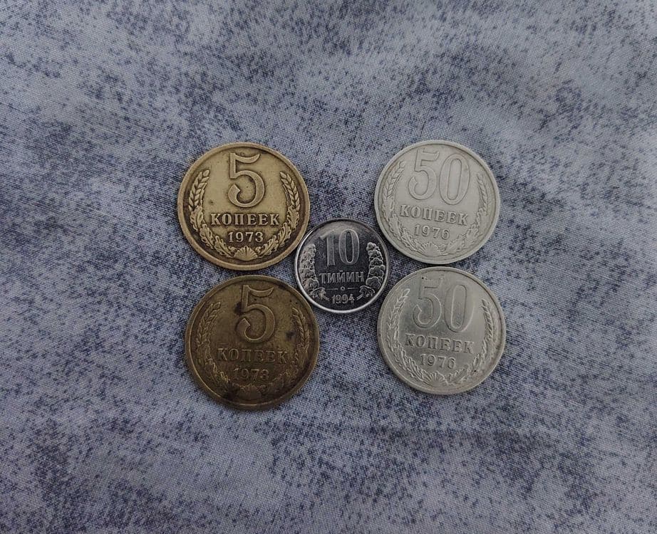 5 копеек 1973 год coin танга tanga ussr 50 копеек 1976 год монета ссср — 1