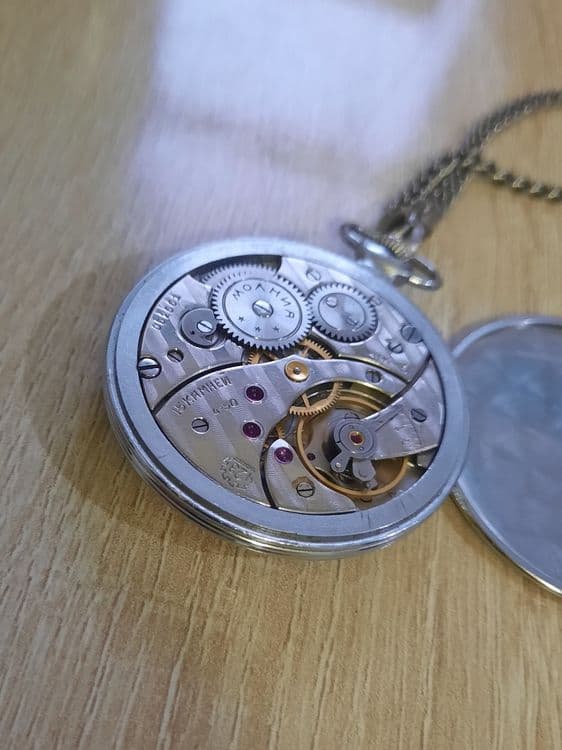 Редкие карманные часы ЧК-6 1950г. — 6