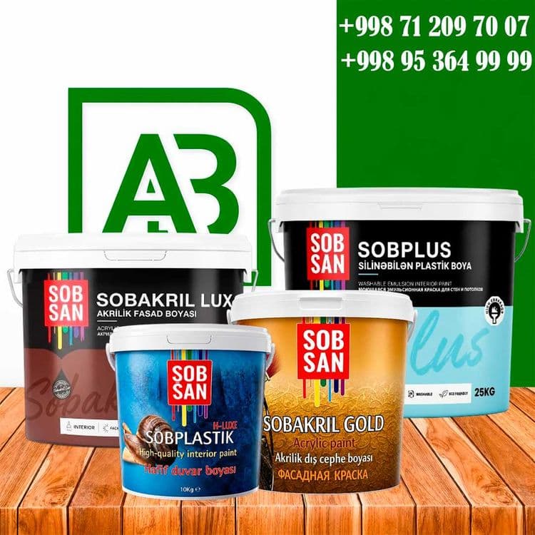 SOBSAN barcha mahsulotlari, Emulsiya, Kraska, Emal, Nitra Mahsuloti — 1