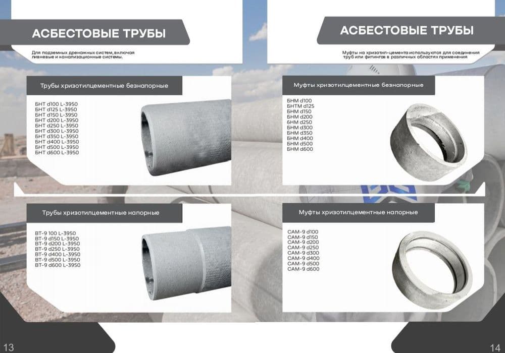Азбест труба, железобетонные изделия — 1