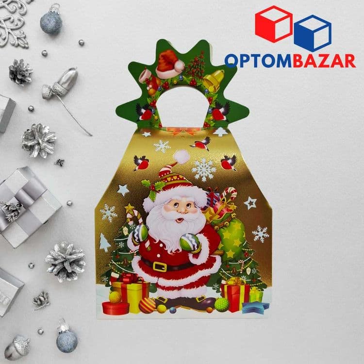 Yangi yil sovg'asi uchun mo'ljallangan, karton karobka optom — 8