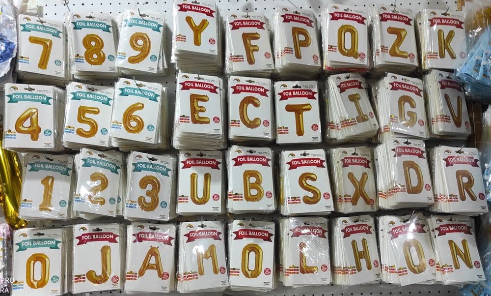 Шар буквы и цифры для праздника любая буква есть новый — 1