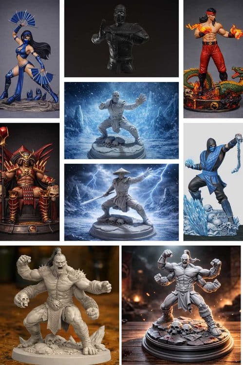 Статуэтки из Mortal Combat, Дедпул, league of legends и подставки — 10