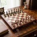 Шахмат с кожаной доской  фигуры  магнитные  качество