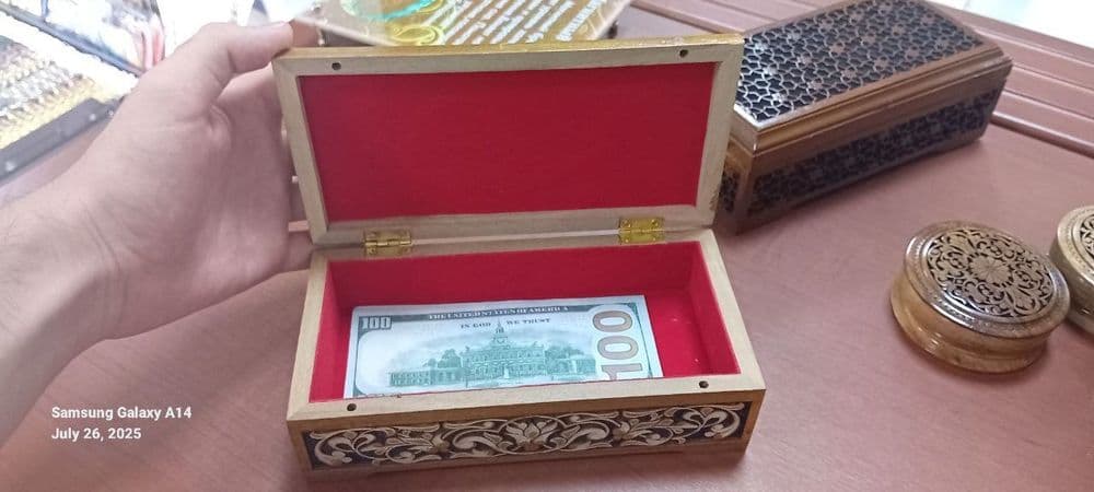 Шкатулки, 10х 20, ручная работа, орех — 1