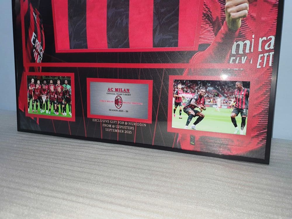 Дизайн Формы Милана в рамке Сезон 2025-26(AC Milan kit in Frame) — 3