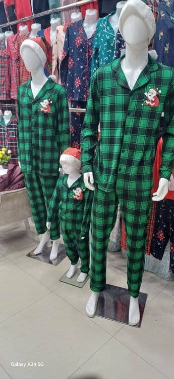 Пижамы в клеточку НОВОГОДНИЕ — 7