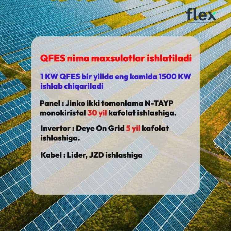 Quyosh panel stansiya ongrid 20kVt/Солнечная панельная станция сетовой — 2