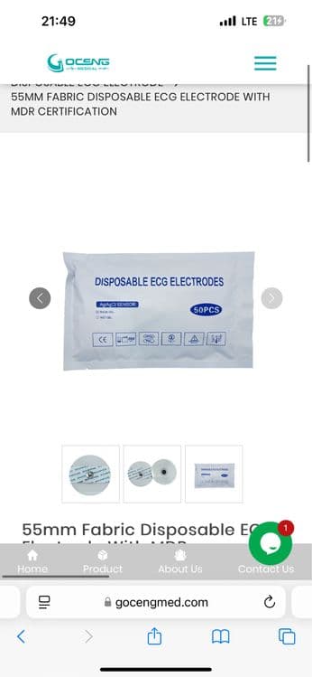 Электроды для холтер ЭКГ. Holter lipuchka EKG elektrodlar — 1
