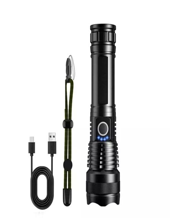 LED chiroq Chiroq Led Zoom P50, USB zaryadlash bilan, 300 m masofa — 1