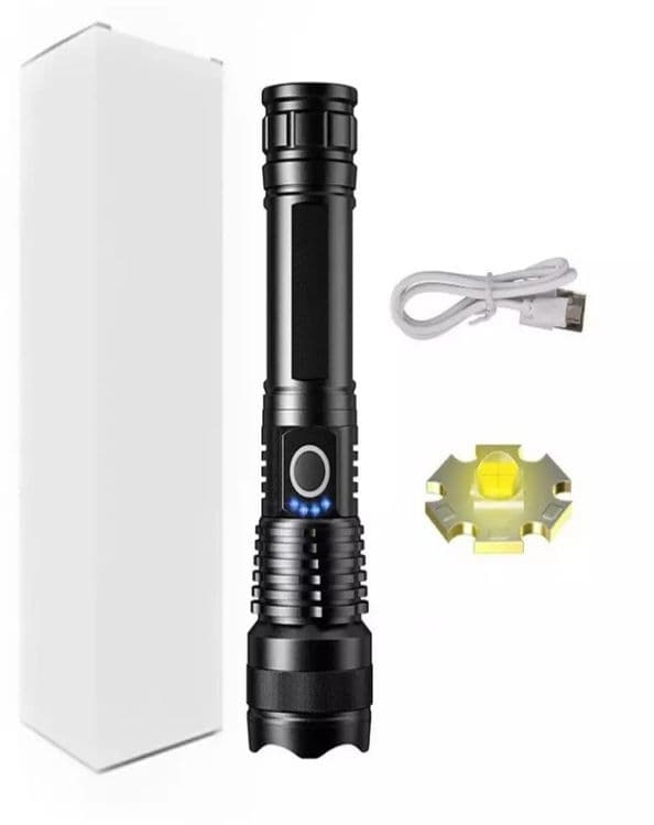 LED chiroq Chiroq Led Zoom P50, USB zaryadlash bilan, 300 m masofa — 2