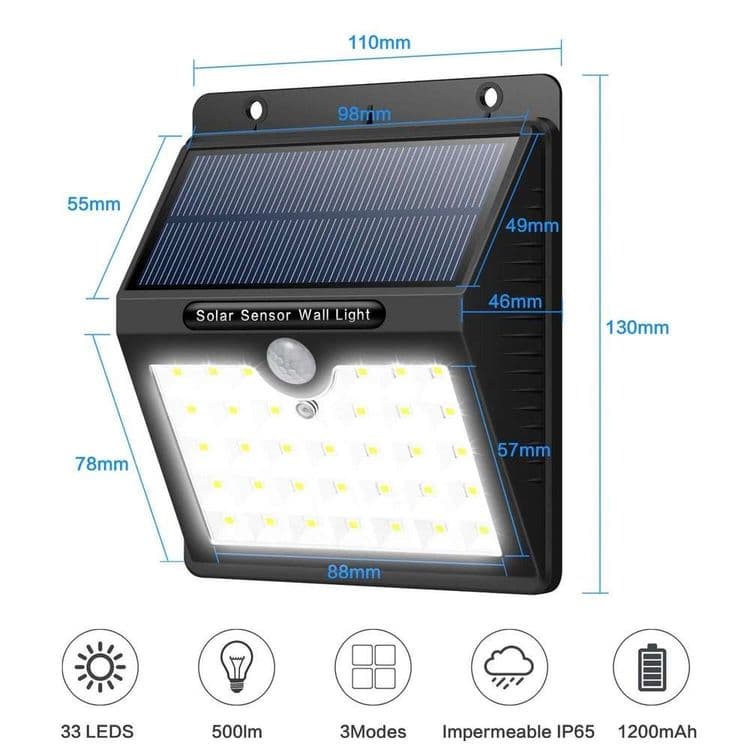 Доставка . Solar lamp настенные солнечные лампы quyosh lampalari la58 — 4