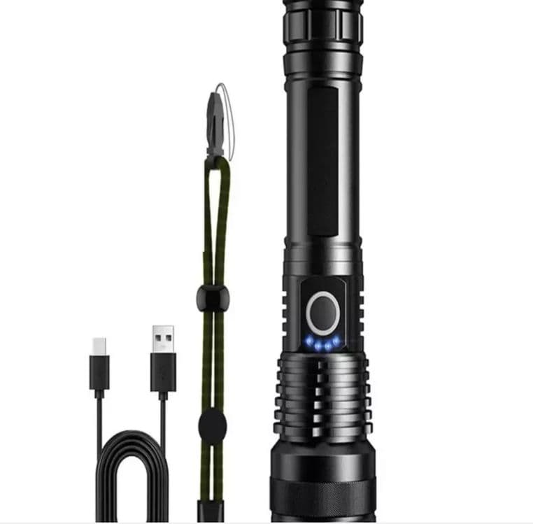 LED chiroq Chiroq Led Zoom P50, USB zaryadlash bilan, 300 m masofa — 2