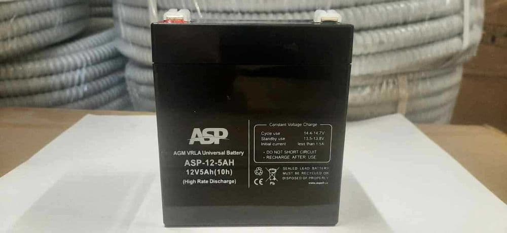Аккумуляторы AGM/ VRLA  ASP 12v 5 AH для систем охраны и доступа — 2