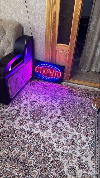 Вывеска "Открыто" светодиодная табличка для рекламы — 8