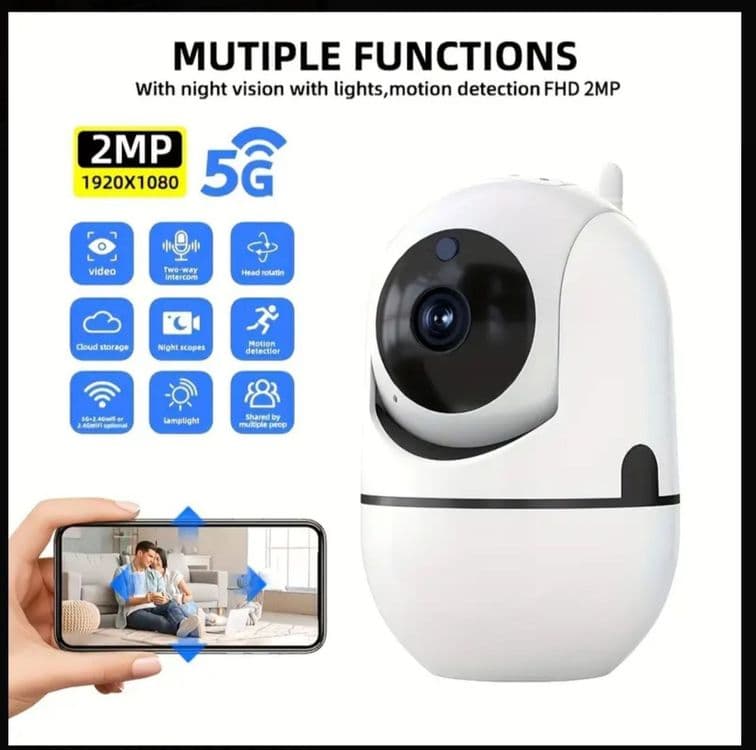 Wifi камра 360° , Ip camera , камера видеонаблюдения,Ai camera — 5