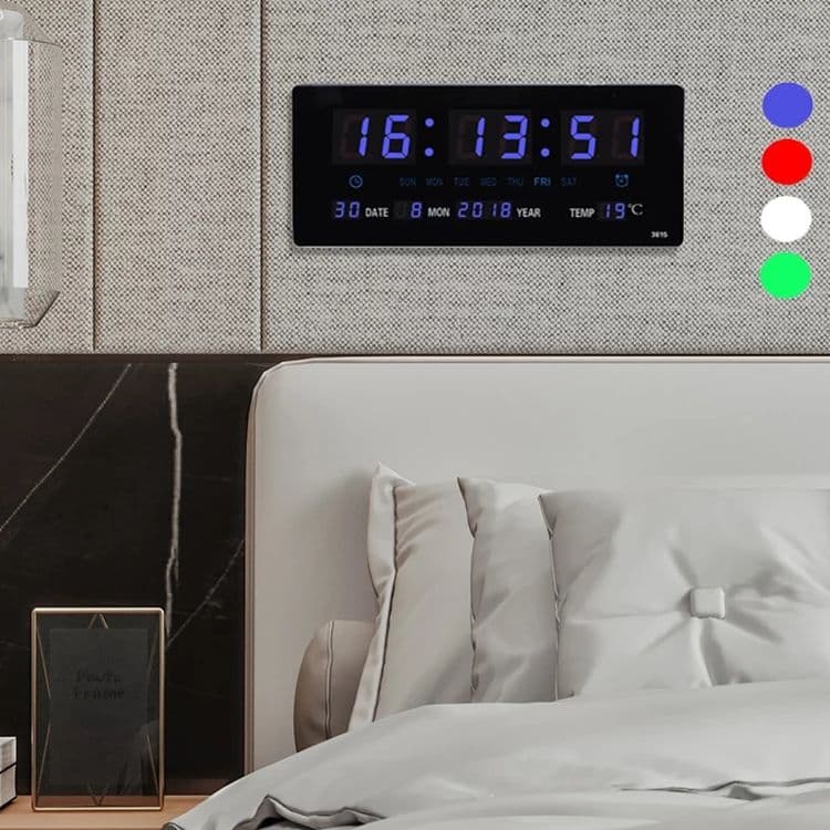 Электронные часы. 36 × 17 Elektron soatlar . Led soat kalendarli — 3