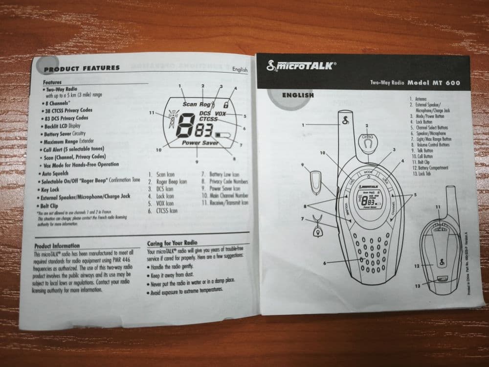 Рации MicroTalk Cobra MT 600 — 4