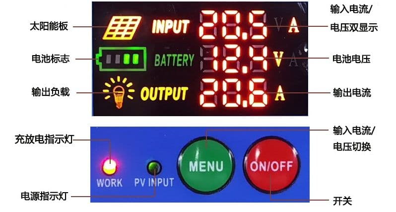 Контроллер для солнечный панелей.
 30А   12v — 2