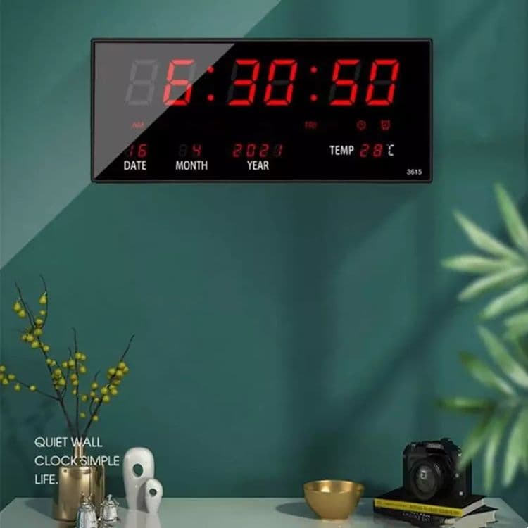 Електронные лед часы, razmer 46×22 .elektron led soat, kalentdarli — 3
