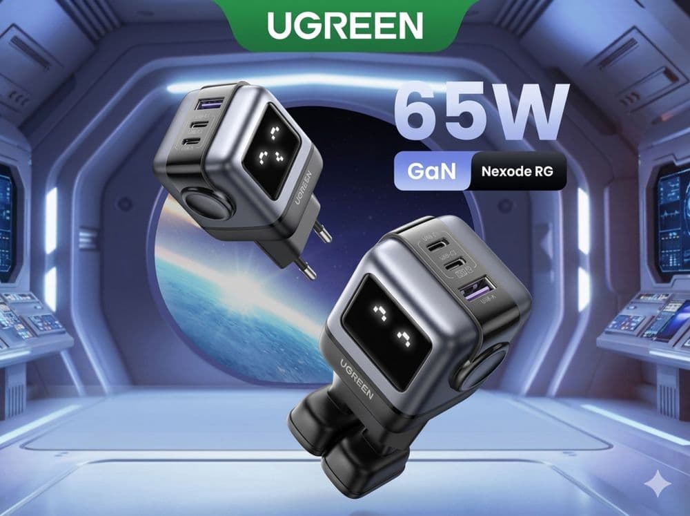 UGREEN CD361 Nexode RG 65W GaN 2C+U For Laptop/Macbook/Ultrabook — 1