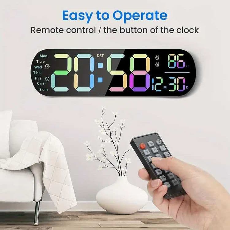 Электронные настенные Часы с памятью Elektron devor soat Электрон Соат — 4