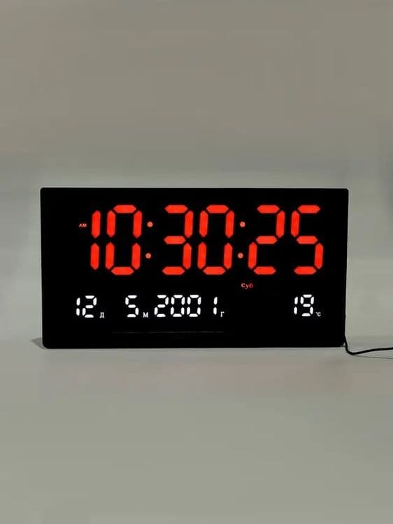 Электронный часы настенные 48×26 см — 3