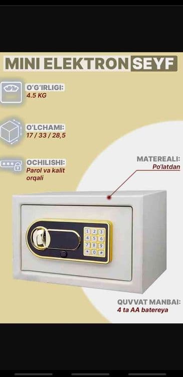 Yangi mini elektron seyflar! Eng sifatlilari faqat bizda! — 1