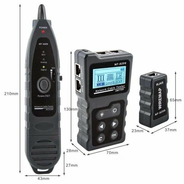 # Noyafa NF-8209 PoE Тестер Сетевой кабельный Network cable tester — 10