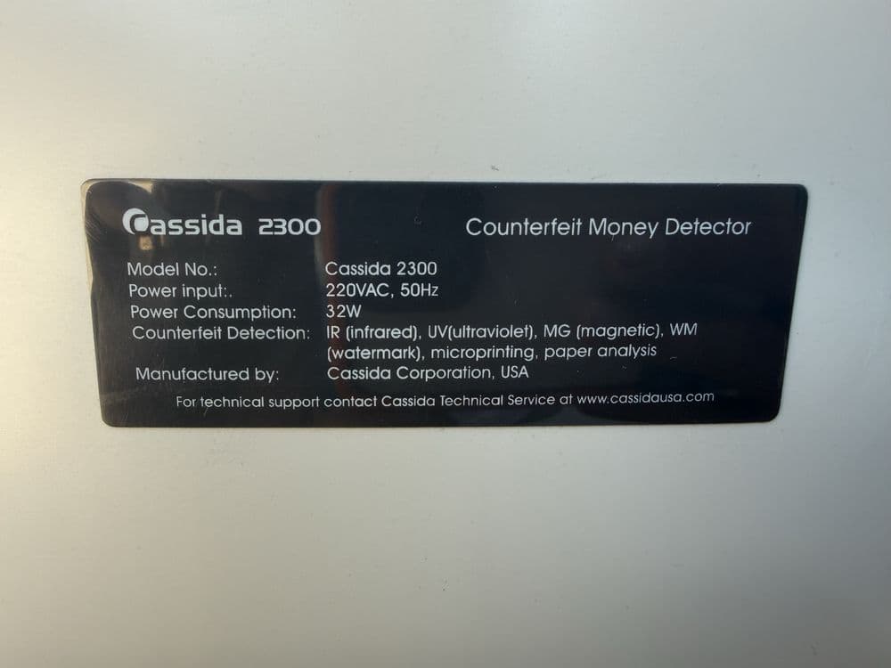 * Cassida 2300 оригинальный банковский смотровой детектор валюты и цен — 5