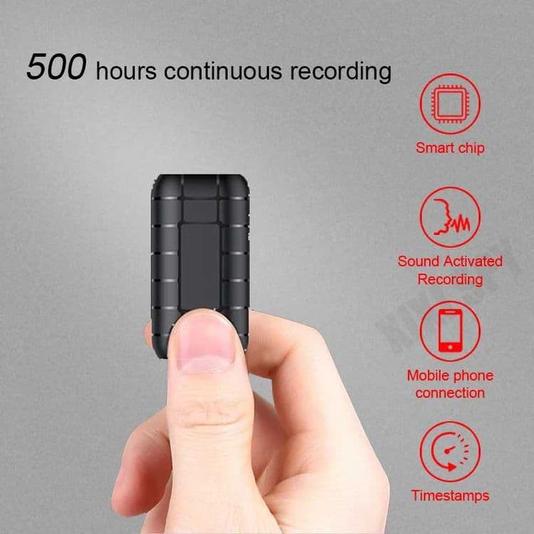 Mini diktofon 500 soatli 100% оригинал Мини диктофон 128GB — 1