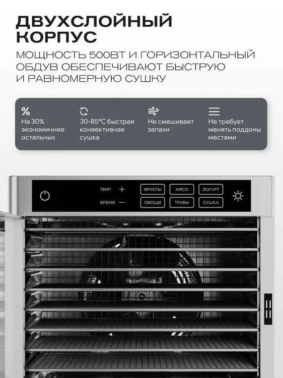 Сушилка для овощей и фруктов SATE 8 комплектов, гарантия 1 год. — 2