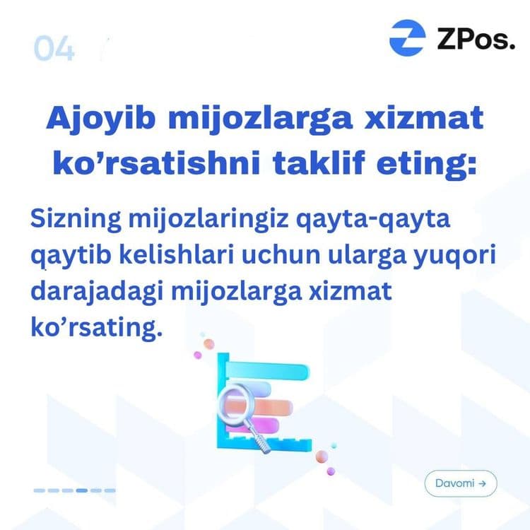 POS dasturi | Skaner, monoblok, Rongta va Shtix M tarozi  ZPOS dasturi — 5