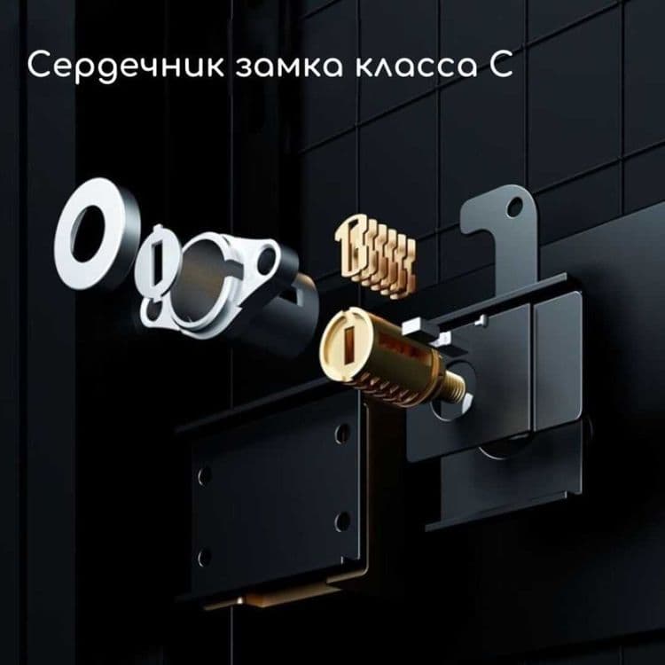 Сейф Deli "ET570", электронный код + ключ, 300х380х290 мм, 18 кг — 5
